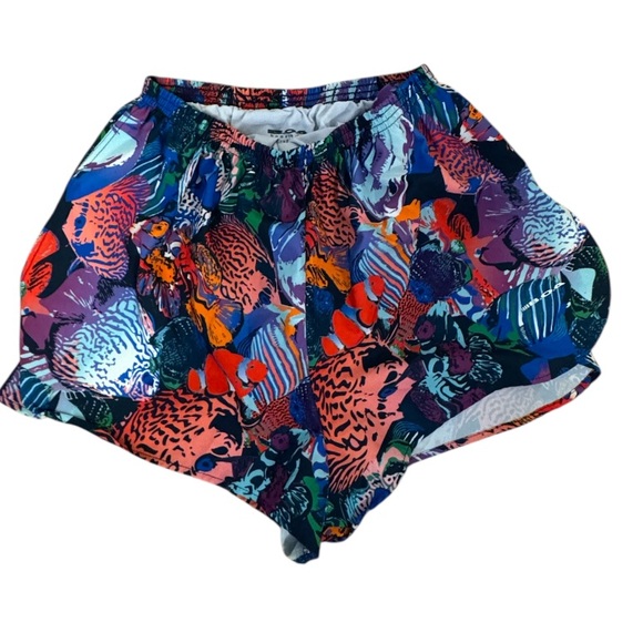 Boa USA fish Half Split Trainer Shorts multicolor Women medium - Picture 2 of 4